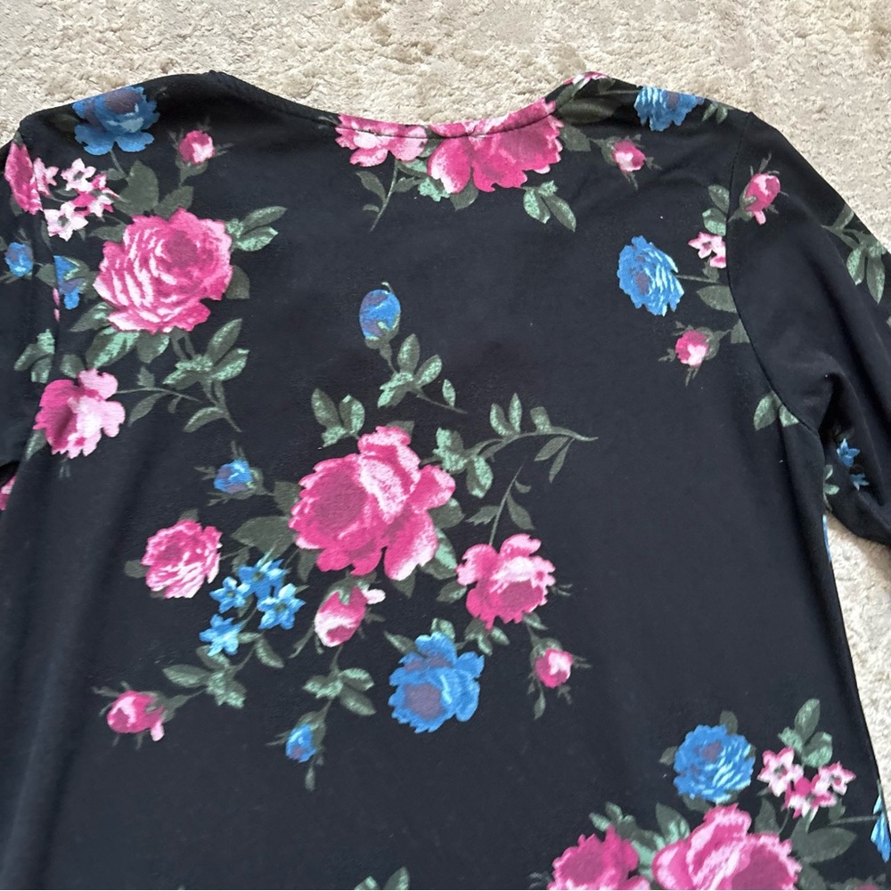 Bella & Birdie Girls Floral Rose Bell Sleeve Dress Size 12-14 (Large) Youth - Picture 10 of 13